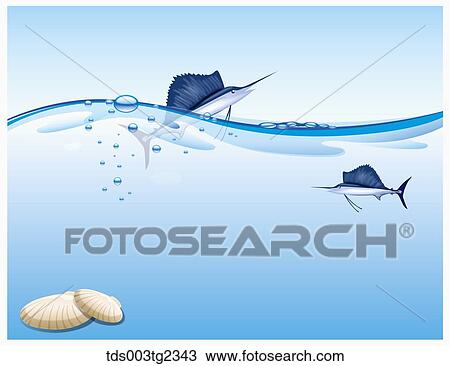 illustration of summer beach View Large Illustration Drawing - illustration of summer beach. Fotosearch