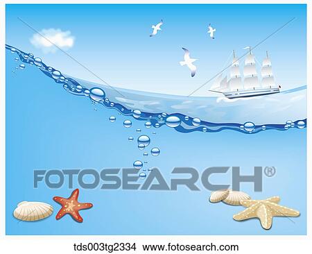 Stock Illustration - illustration of summer beach. Fotosearch