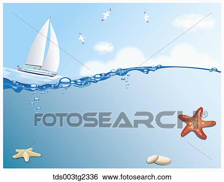Stock Illustration - illustration of summer beach. Fotosearch