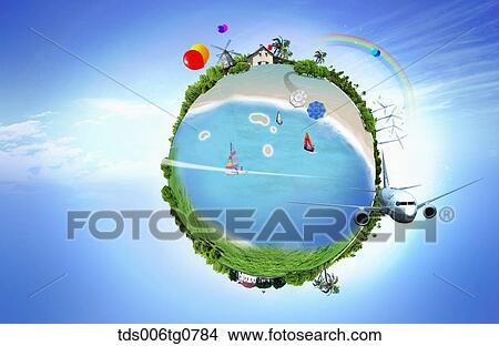 journey transportaion through globe View Large Illustration Stock Illustration - journey transportaion through globe. Fotosearch