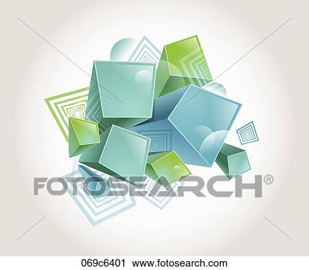 patterned three dimensions cubes View Large Illustration Clip Art - patterned three dimensions cubes. Fotosearch