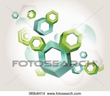 patterned three dimensions polygons View Large Illustration Stock Illustration - patterned three dimensions polygons. Fotosearch