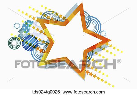 Stock Illustration - star shaped backdrop. Fotosearch