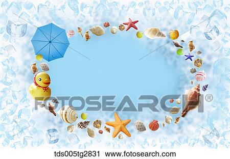 summer backdrops View Large Illustration Clip Art - summer backdrops. Fotosearch