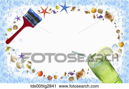 Clip Art - summer backdrops. Fotosearch