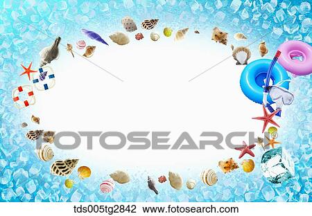 summer backdrops View Large Illustration Drawing - summer backdrops. Fotosearch
