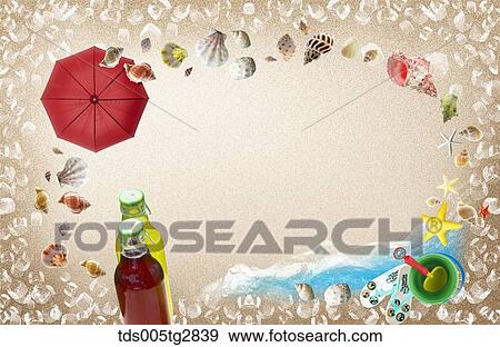 summer backdrops View Large Illustration Stock Illustration - summer backdrops. Fotosearch