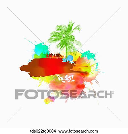 summer illustration in loud colour View Large Illustration Stock Illustration - summer illustration in loud colour. Fotosearch