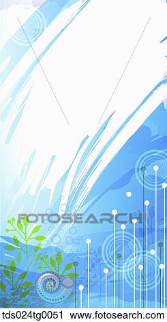Clip Art - summer ocean backdrop. Fotosearch