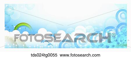 summer ocean backdrop View Large Illustration Stock Illustration - summer ocean backdrop. Fotosearch