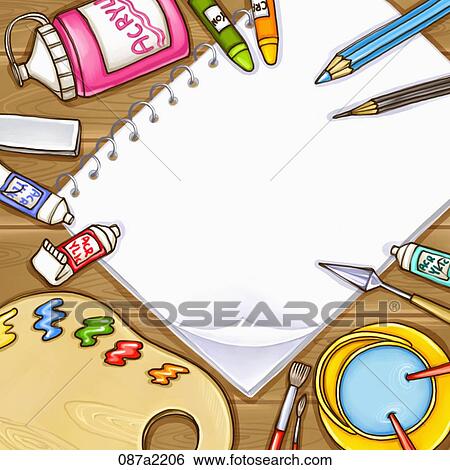 Stock Illustration - tools for painting. Fotosearch