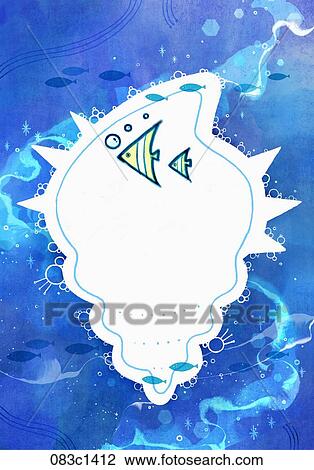 turban shell and fish View Large Illustration Drawing - turban shell and fish. Fotosearch