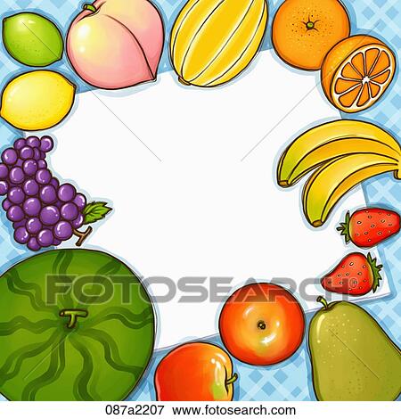 Stock Illustration - various fruits. Fotosearch
