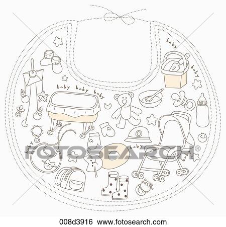 Stock Illustration - various goods of baby. Fotosearch
