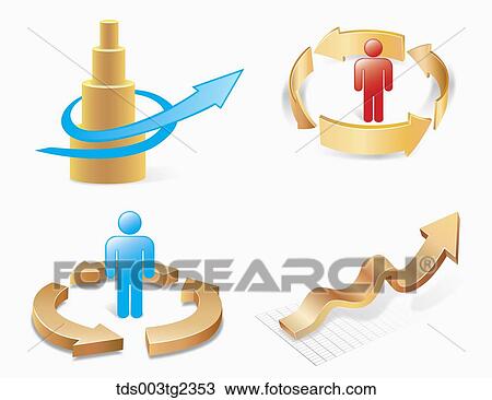 Drawing - various types of graph. Fotosearch