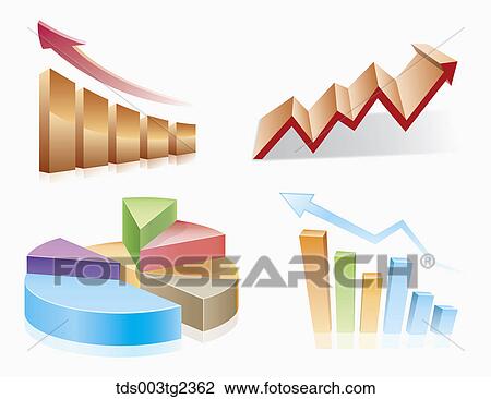 various types of graph View Large Illustration Drawing - various types of graph. Fotosearch