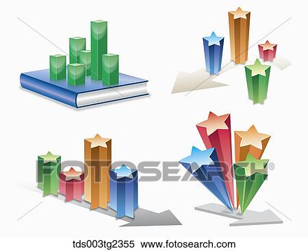 Stock Illustration - various types of graph. Fotosearch