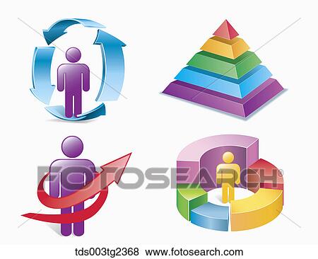 Stock Illustration - various types of graph. Fotosearch