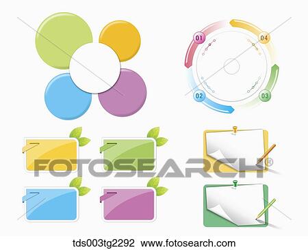 Drawing - various types of icons. Fotosearch
