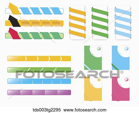 Stock Illustration - various types of icons. Fotosearch