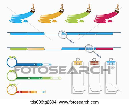 Stock Illustration - various types of icons. Fotosearch