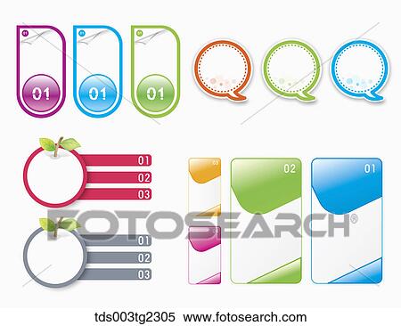 Stock Illustration - various types of icons. Fotosearch