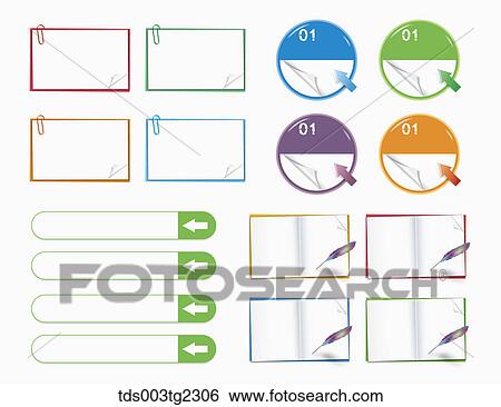 Stock Illustration - various types of icons. Fotosearch