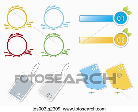 Stock Illustration - various types of icons. Fotosearch