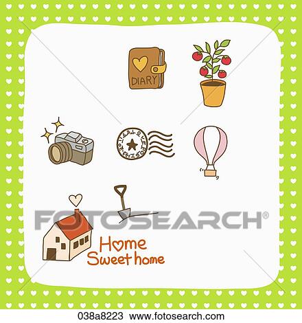 various types of illustration in stickers View Large Illustration Drawing - various types of illustration in stickers. Fotosearch