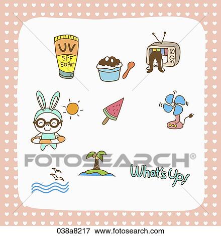 various types of illustration in stickers View Large Illustration Stock Illustration - various types of illustration in stickers. Fotosearch