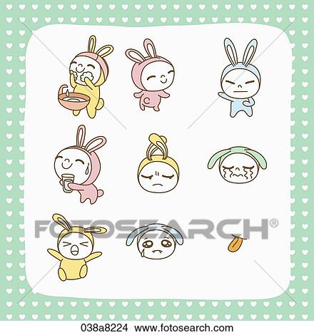 Stock Illustration - various types of illustration in stickers. Fotosearch