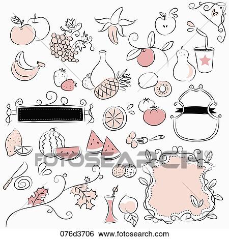 Stock Illustration - various types of life goods in illustration. Fotosearch