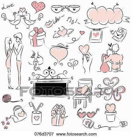 Stock Illustration - various types of life goods in illustration. Fotosearch