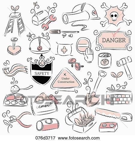 Stock Illustration - various types of life goods in illustration. Fotosearch
