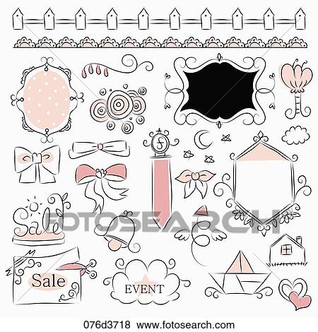 Stock Illustration - various types of life goods in illustration. Fotosearch