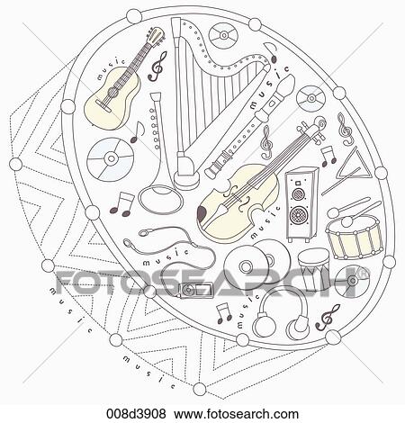 various types of music instrument View Large Illustration Stock Illustration - various types of music instrument. Fotosearch