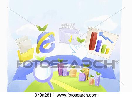 worldwide internet business View Large Illustration Clip Art - worldwide internet business. Fotosearch