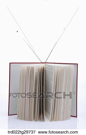Stock Photo - antenna and book. Fotosearch