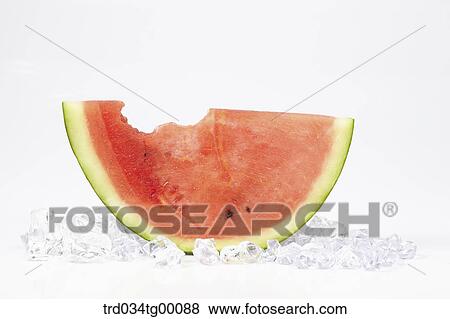 bitten watermelon View Large Photo Image Stock Photo - bitten watermelon. Fotosearch