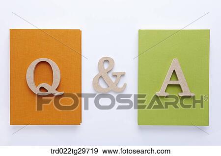 books and Q&A View Large Photo Image Stock Photo - books and Q&A. Fotosearch