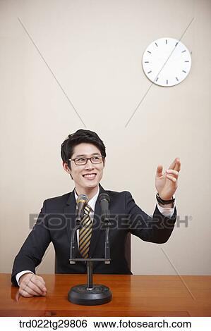 man is speaking something View Large Photo Image Stock Photograph - man is speaking something. Fotosearch