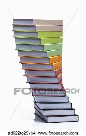 piled books in spiral View Large Photo Image Picture - piled books in spiral. Fotosearch
