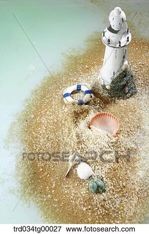 props of summer on the sand View Large Photo Image Stock Photo - props of summer on the sand. Fotosearch