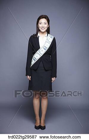 woman wearing money band View Large Photo Image Stock Photo - woman wearing money band. Fotosearch