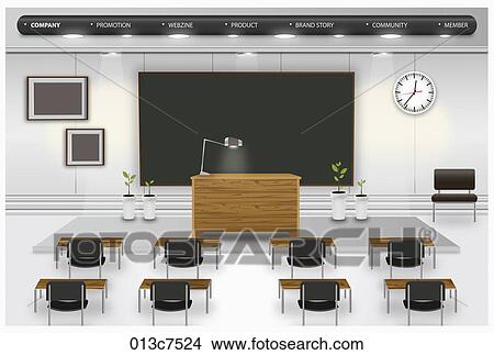 Stock Illustration - classroom. Fotosearch