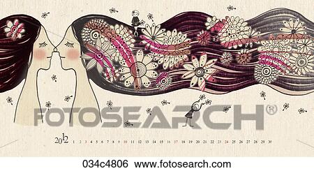 June calendar with two facing women in 2012 View Large Illustration Stock Illustration - June calendar with two facing women in 2012. Fotosearch