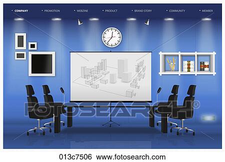Stock Illustration - meeting room . Fotosearch