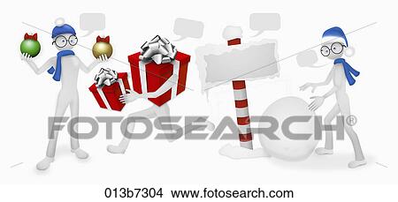 The various images for christmas arrangement View Large Illustration Stock Illustration - The various images for christmas arrangement. Fotosearch