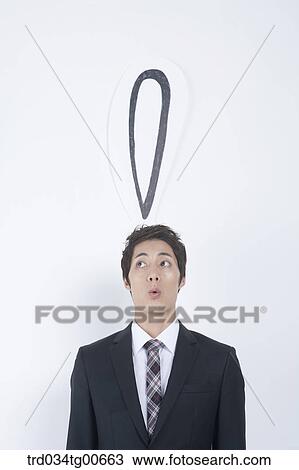 A man with exclamation mark View Large Photo Image Stock Image - A man with exclamation mark. Fotosearch