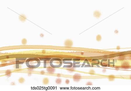 Clip Art - Blurry image of lines and circles in brownish color. Fotosearch